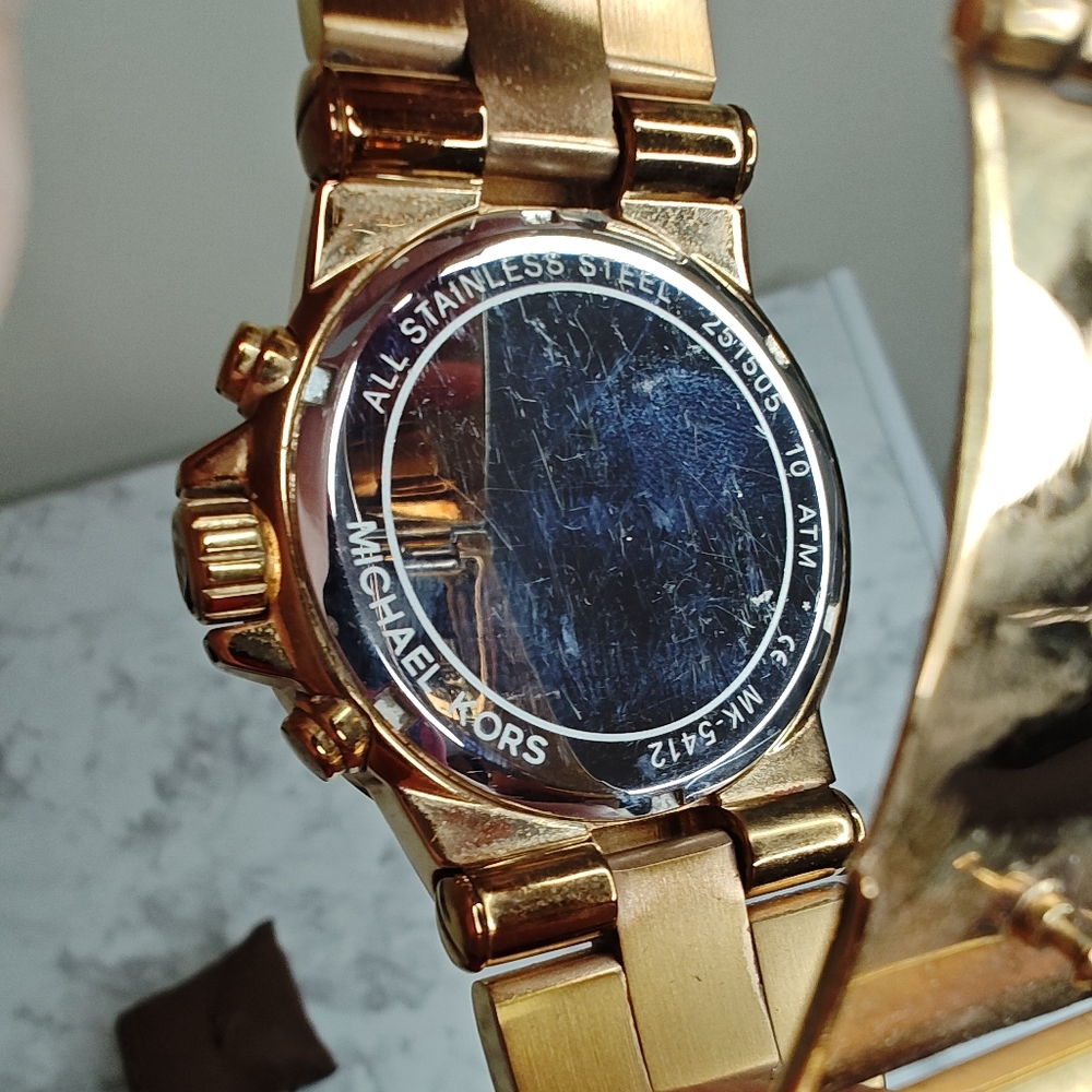 Michael Kors Mk-5412 Rose Gold Stone Watch - Picture 7 of 7